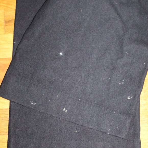 Vintage US Navy Sailor Blue Wool Cracker Jack Button Front Flare Leg Pants 31x29 - Picture 10 of 12